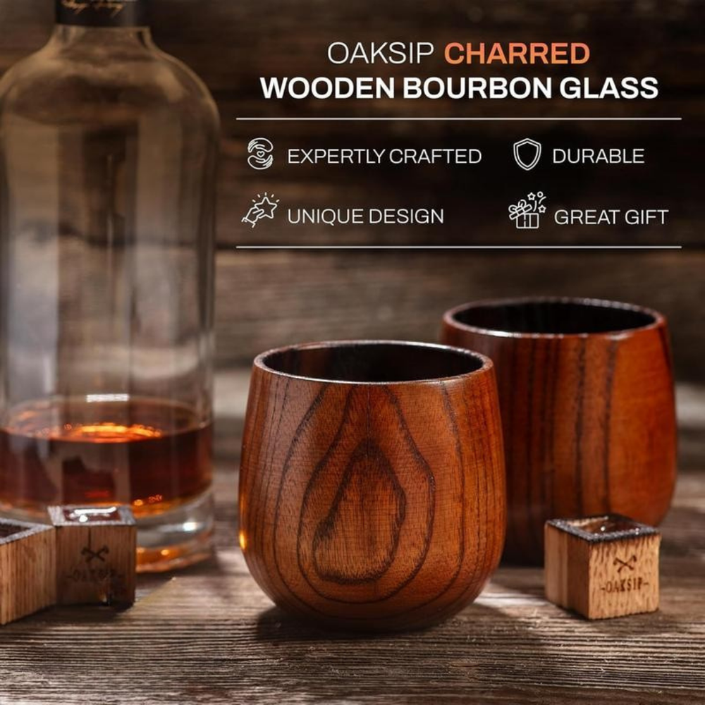 Osene Oaken Sip wooden whiskey cup